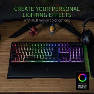 Razer Ornata Chroma Gaming Keyboard: Hybrid Mechanical Key Switches - Customizab